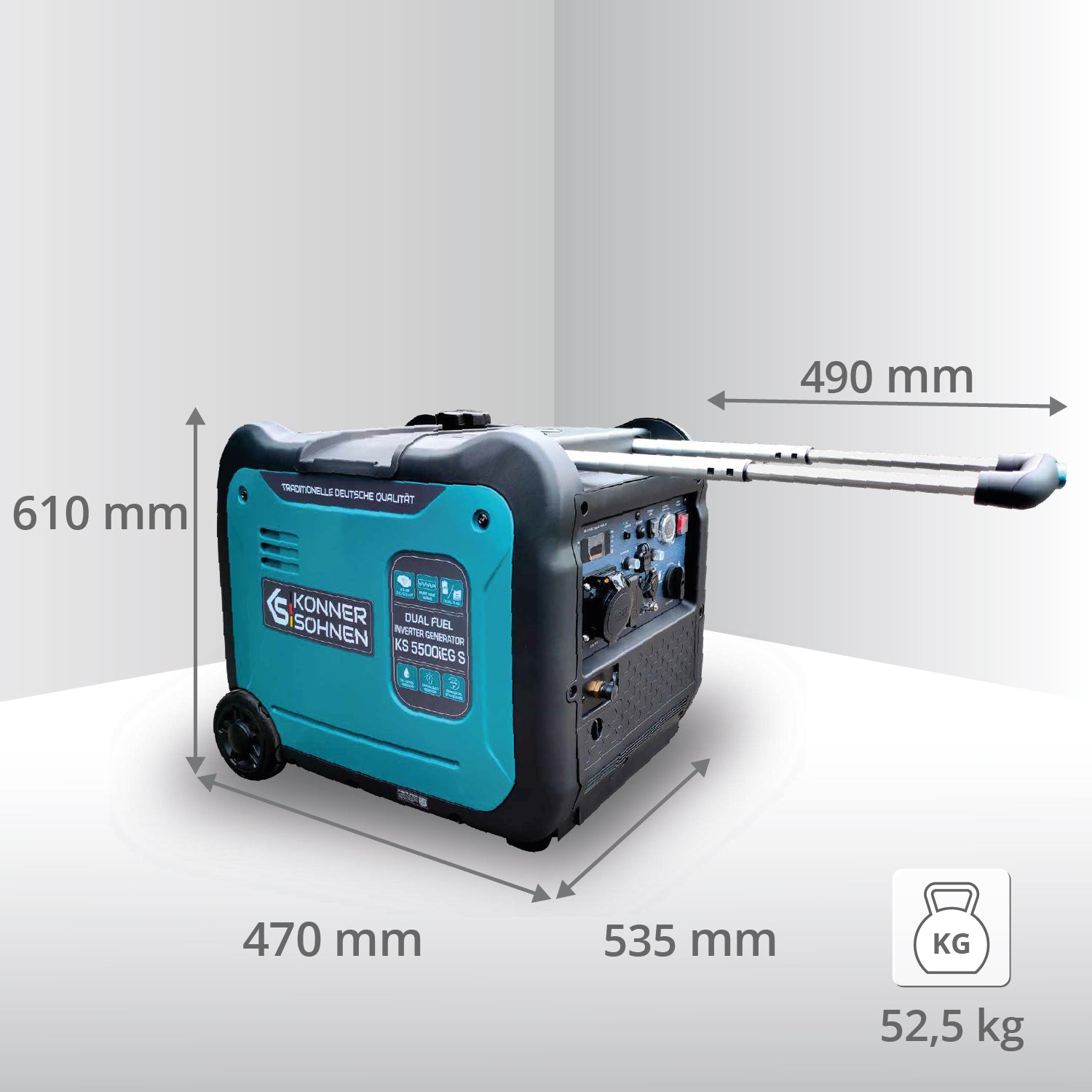 LPG/benzine invertergenerator KS 5500iEG S