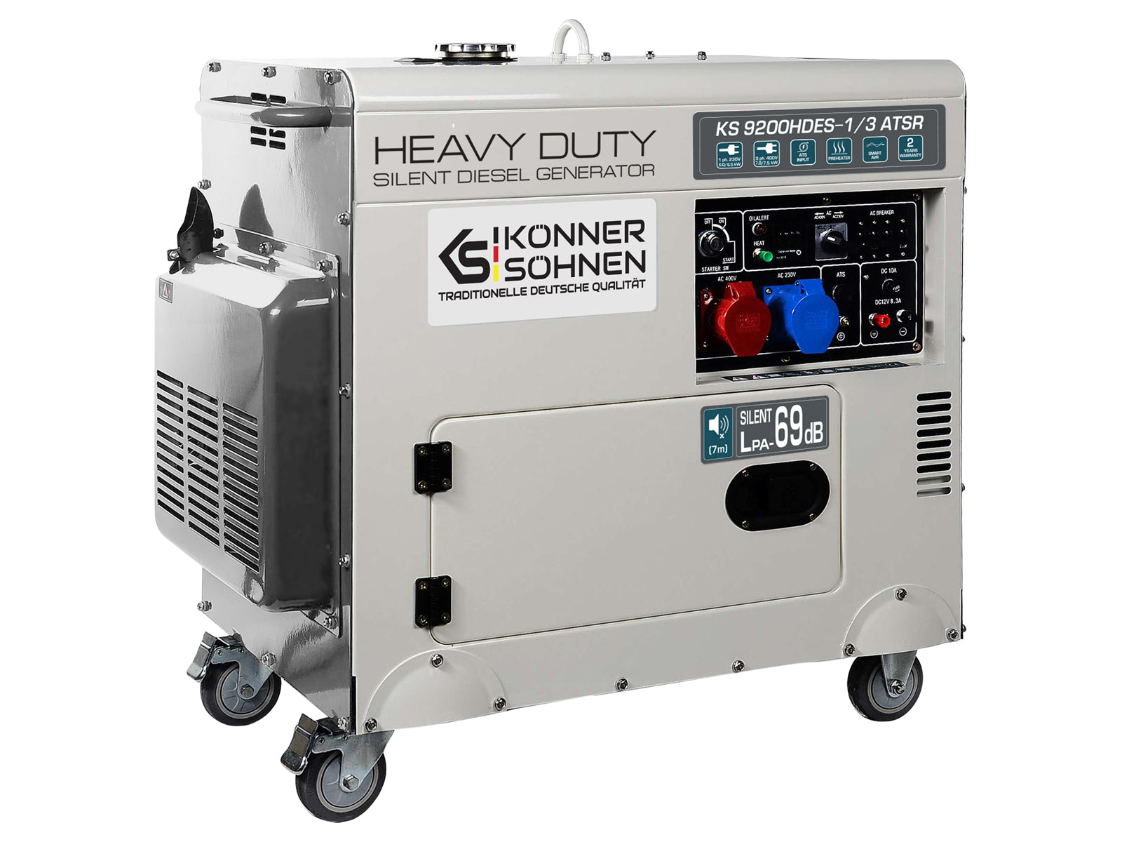 Dieselový generátor „Könner & Söhnen“ KS 9200HDES-1/3 ATSR (EURO V)