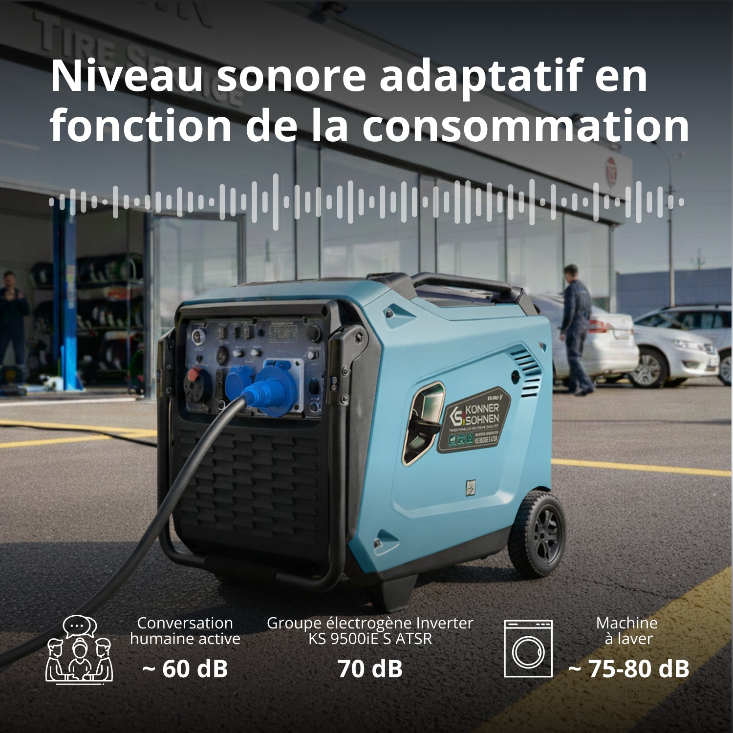 Groupe électrogène Inverter KS 9500iE S ATSR
