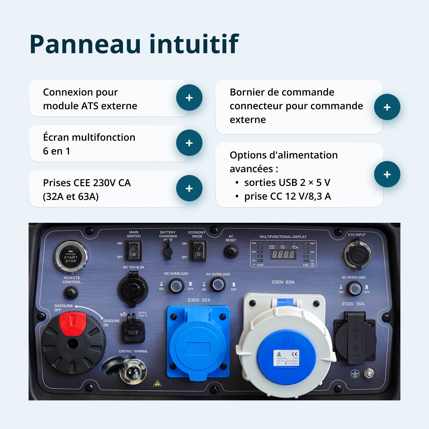 Groupe électrogène Inverter KS 9500iE S ATSR