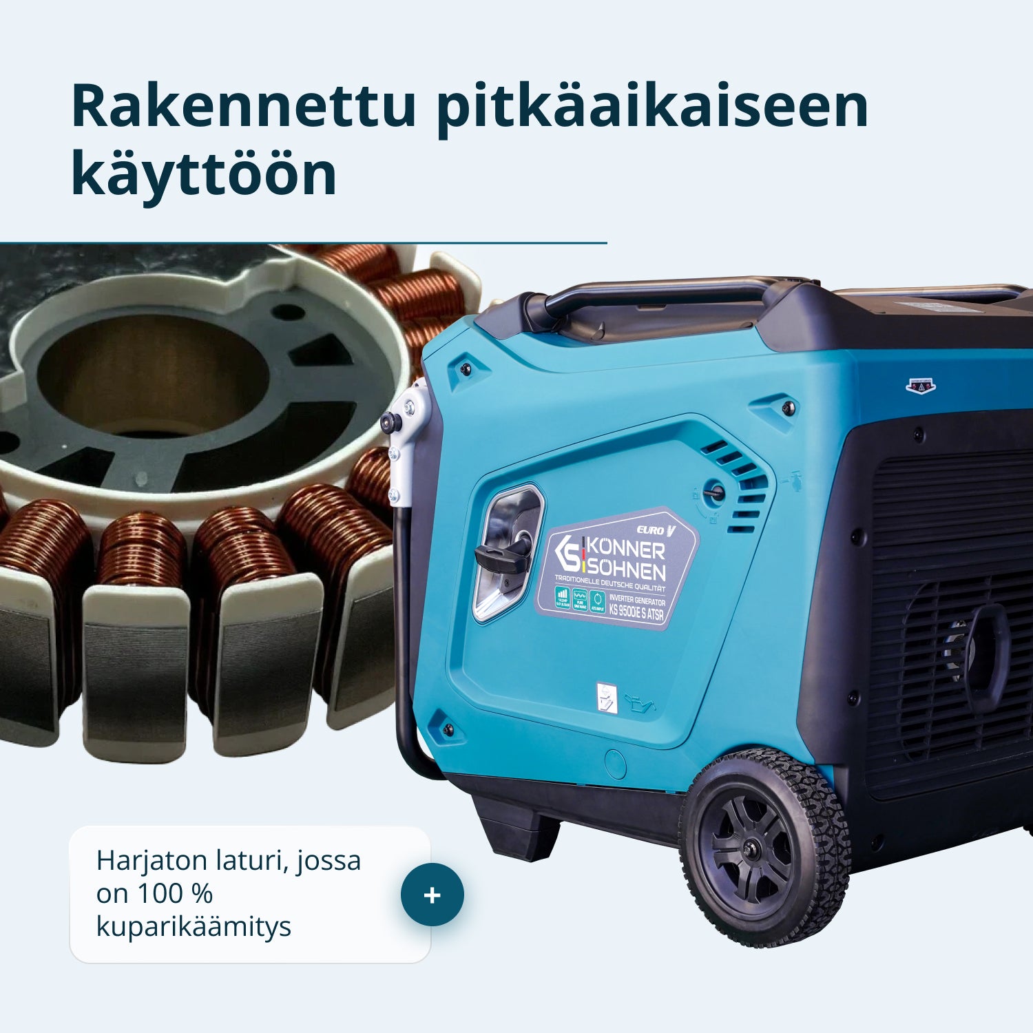 Inverterigeneraattori KS 9500iE S ATSR