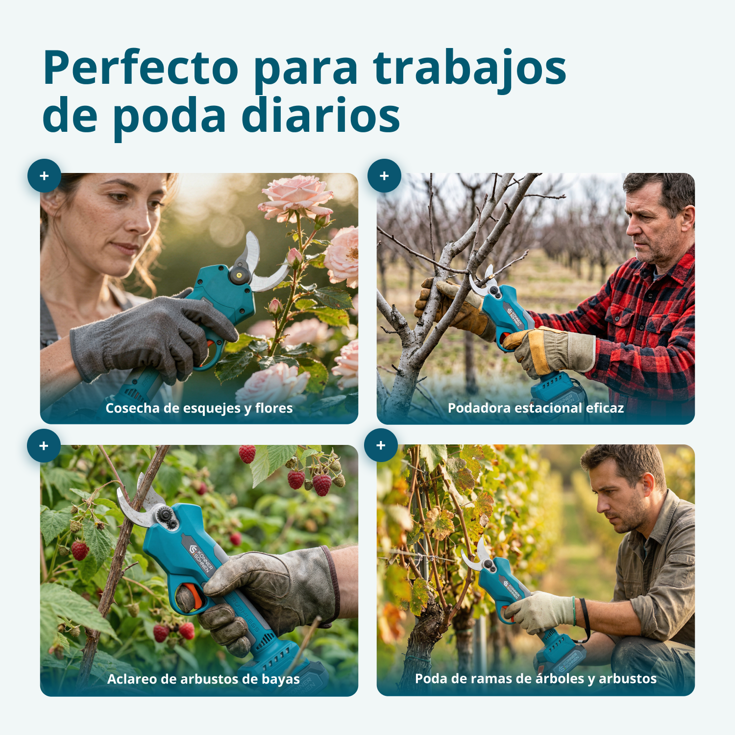 Tijera de podar a batería KS CPS20V-32