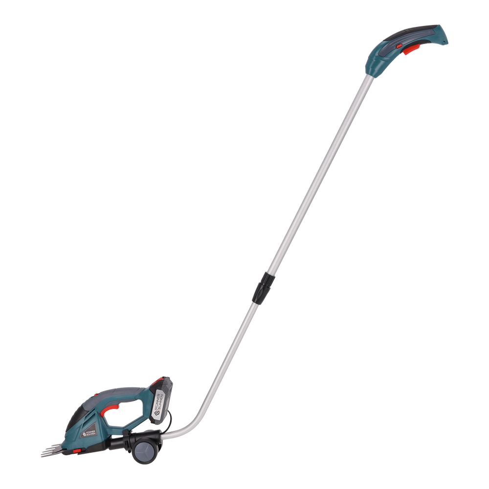 Tagliasiepi e forbici per erba 2 in 1 senza fili con manico telescopico KS SHT-20V + Extension Pole