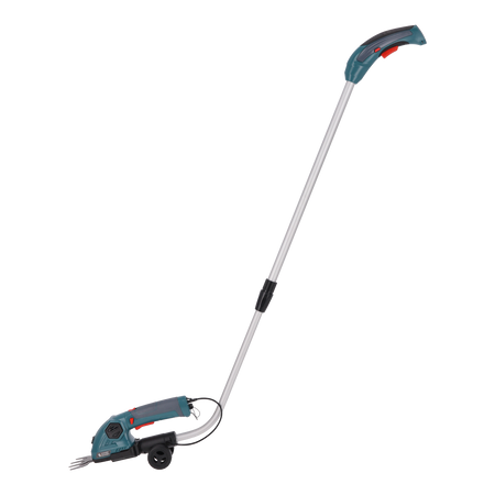 Tesoura de Relva e Aparador de Sebes Sem Fios 2 em 1 com Vara de Extensão Telescópica KS SHT-8V + Vara de Extensão