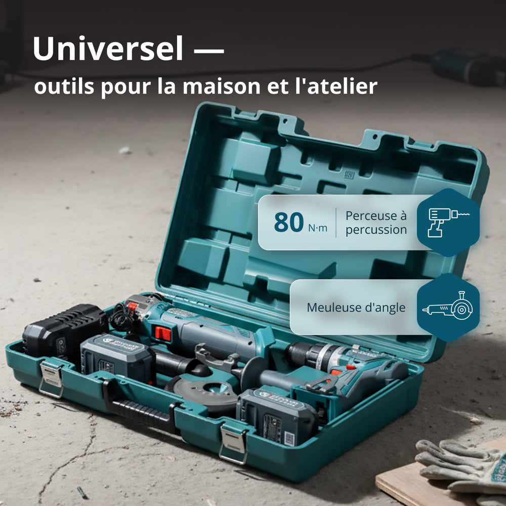 Kit d’Outils Sans Fil KS IDAGB 20V SET 1  PLUS