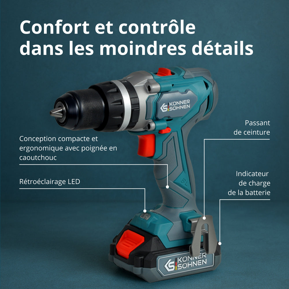 Kit d’outils sans fil  Master Set 2en1 KS IDISD 20V SET 2 