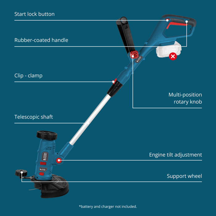 Vezeték nélküli többfunkciós trimmer KS MFT-20V