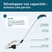 Taille-haie et cisaille à gazon 2 en 1 sans fil avec manche télescopique KS SHT-8V + Extension Pole thumbnail