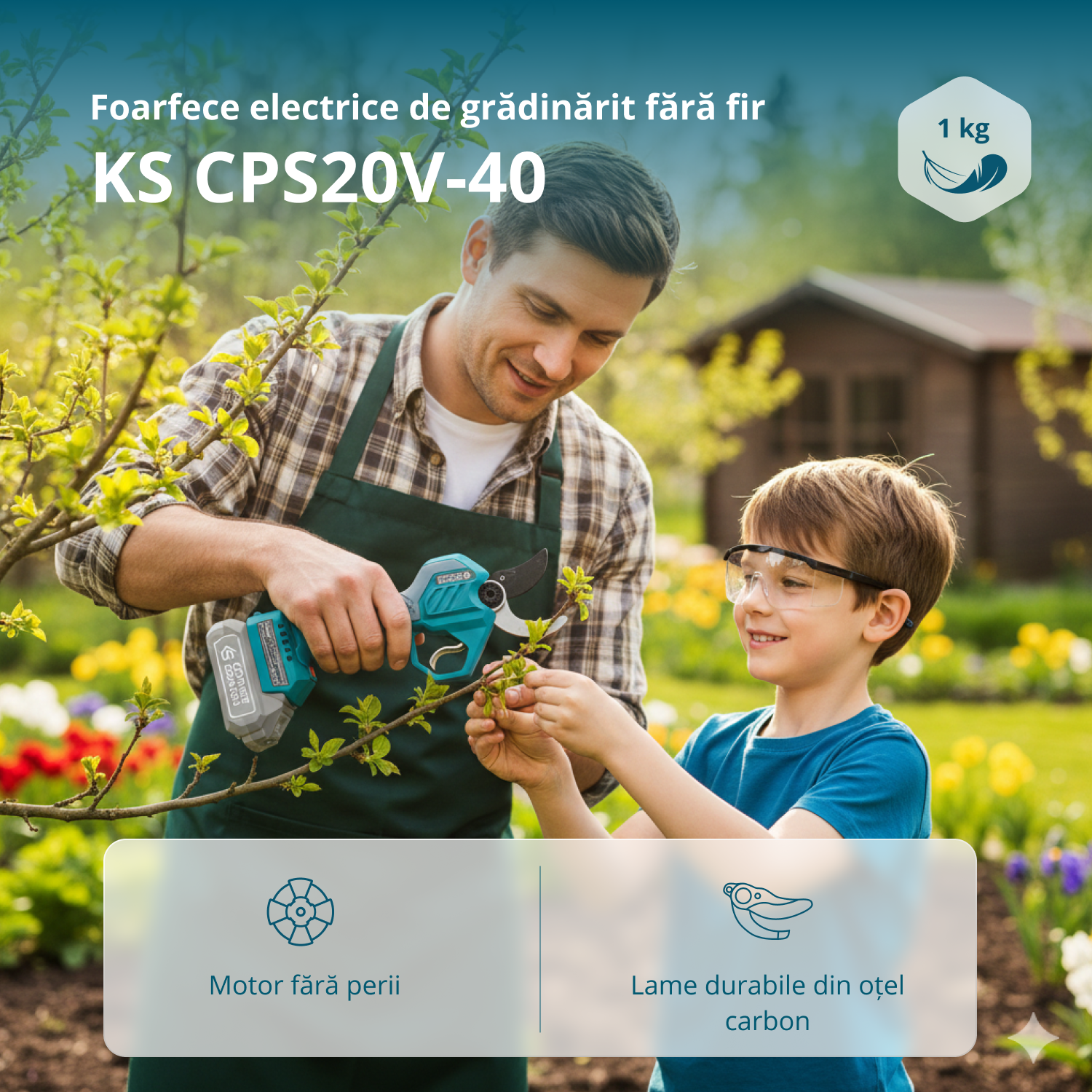 Foarfecă de grădină cu acumulator  KS CPS20V-40