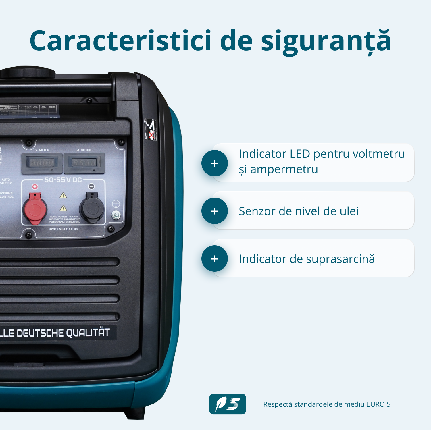 Generator de curent continuu KS 48VS-DC, versiunea 50–55V