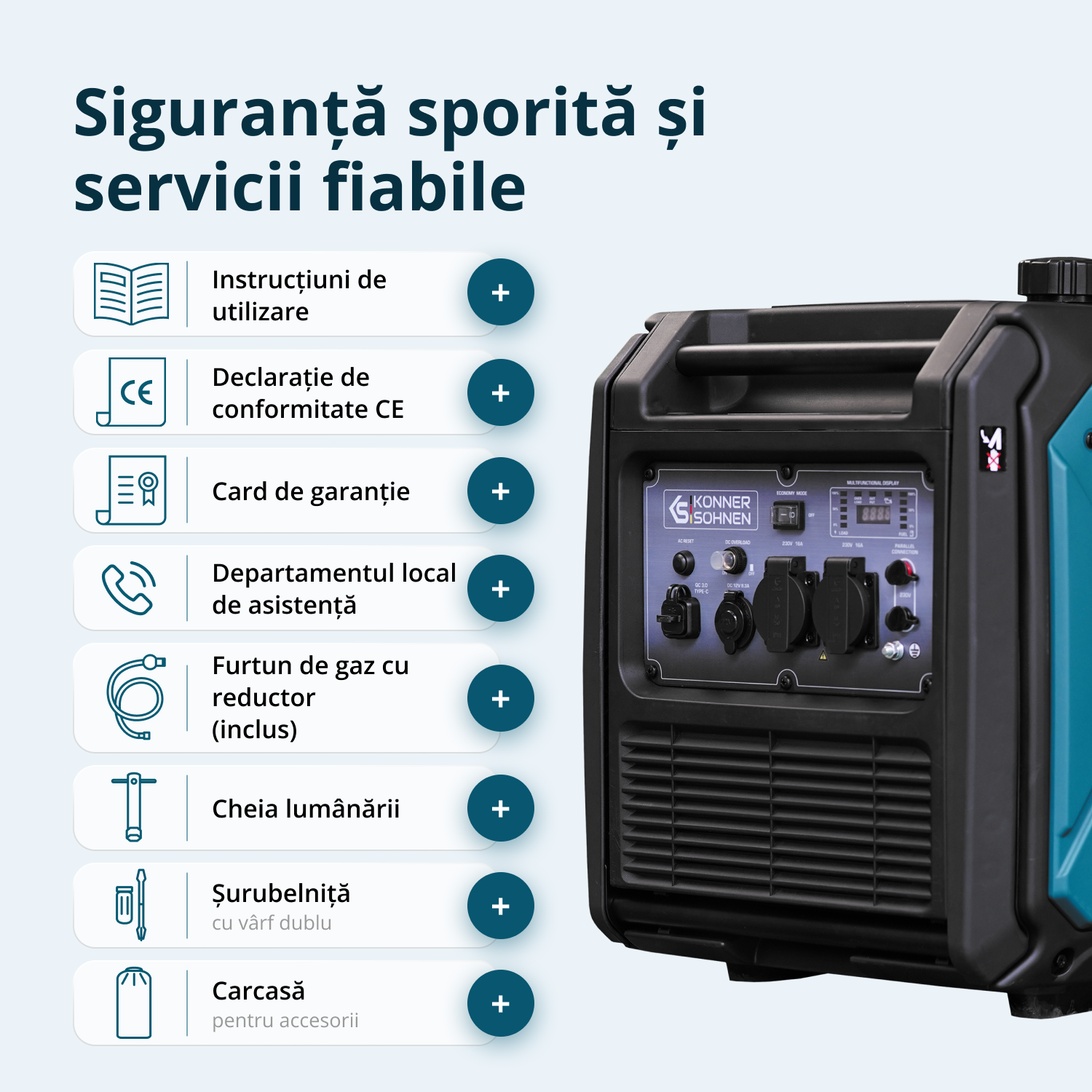 Generator cu inverter pe GPL/benzină KS 4000iEG S