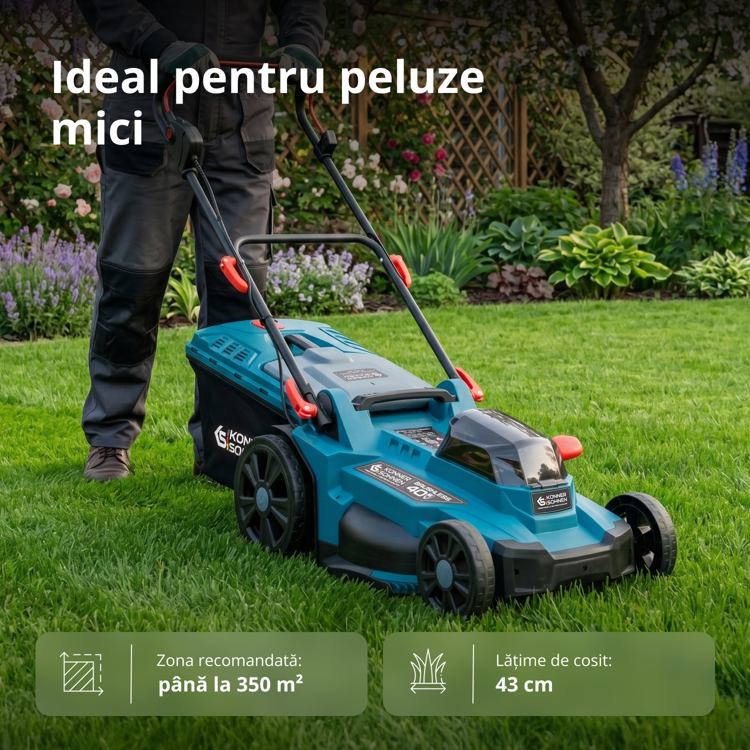 Mașină de tuns iarba cu acumulator KS 43LM-40V