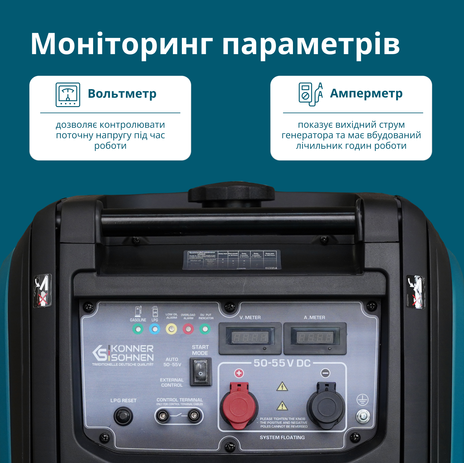 Генератор постійної напруги KS 48VGS-DC версія 50-55В