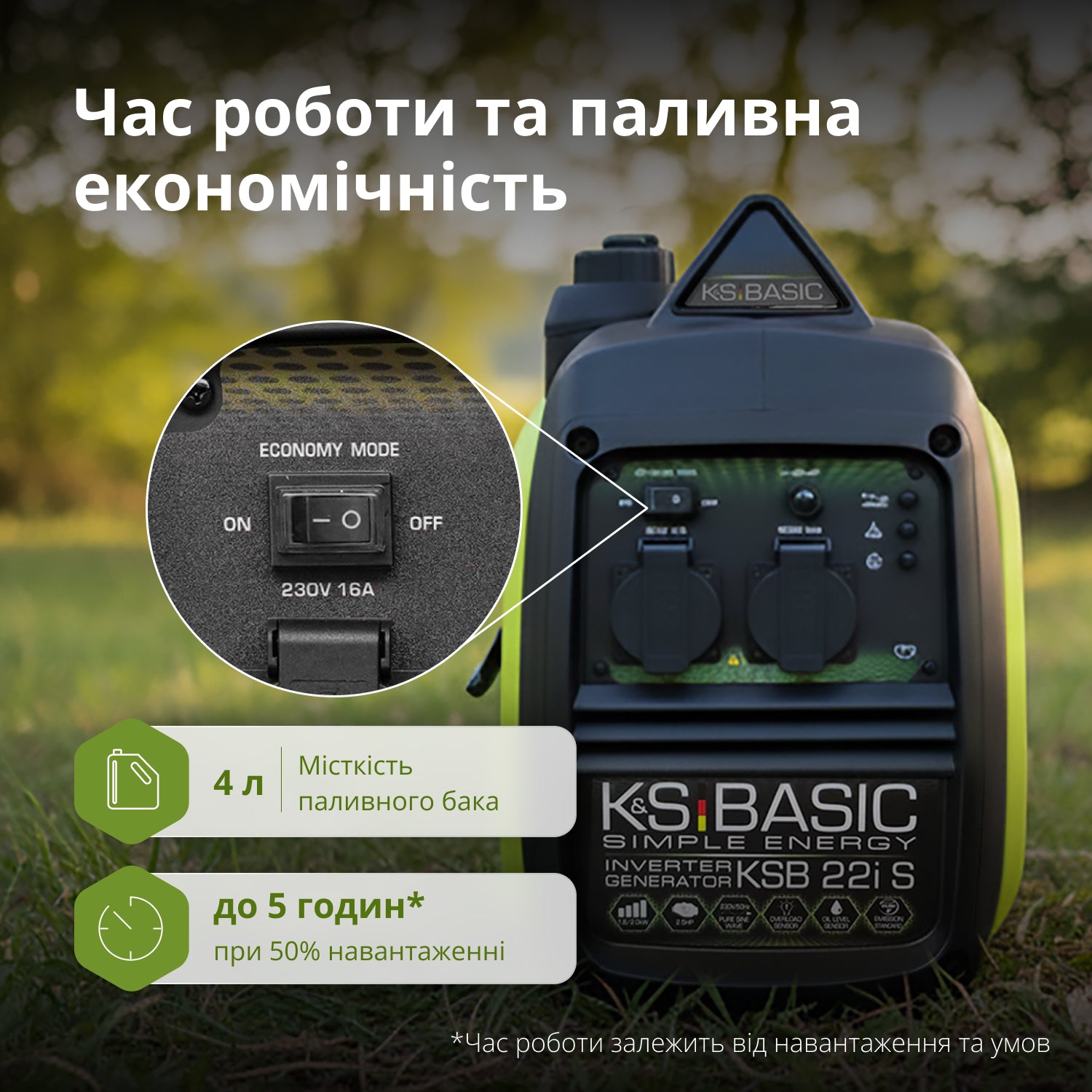 Інверторний генератор KSB 22i S