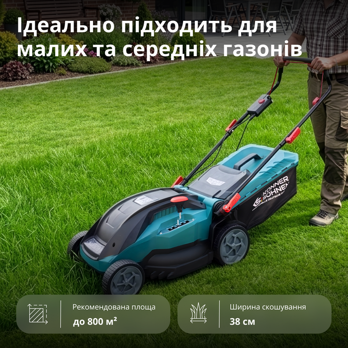 Електрична газонокосарка KS 38LM16-BL