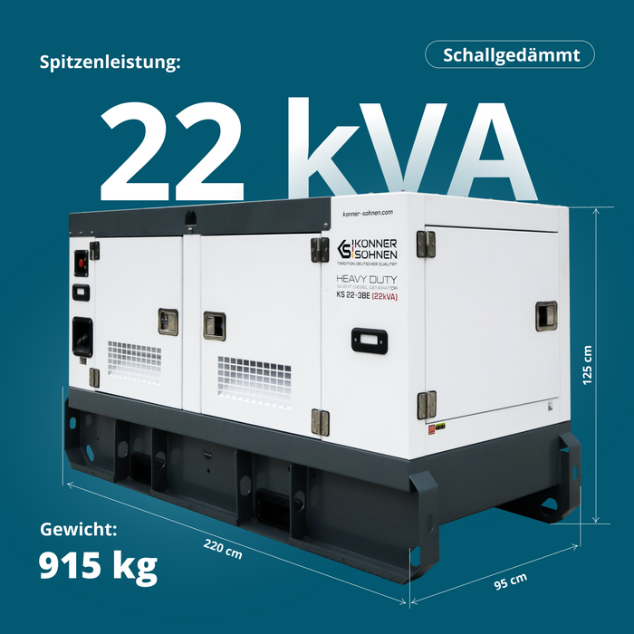 KS 22-3BE Dreiphasiger Diesel-Stromerzeuger