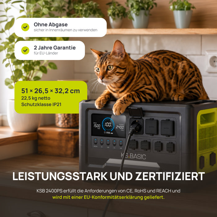 Tragbare Powerstation KSB 2400PS