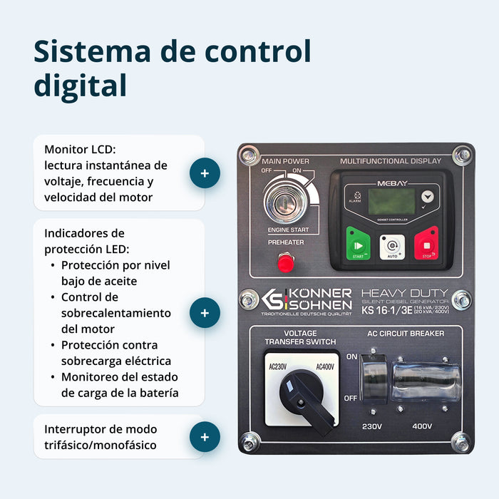 Generador diésel KS 16-1/3E