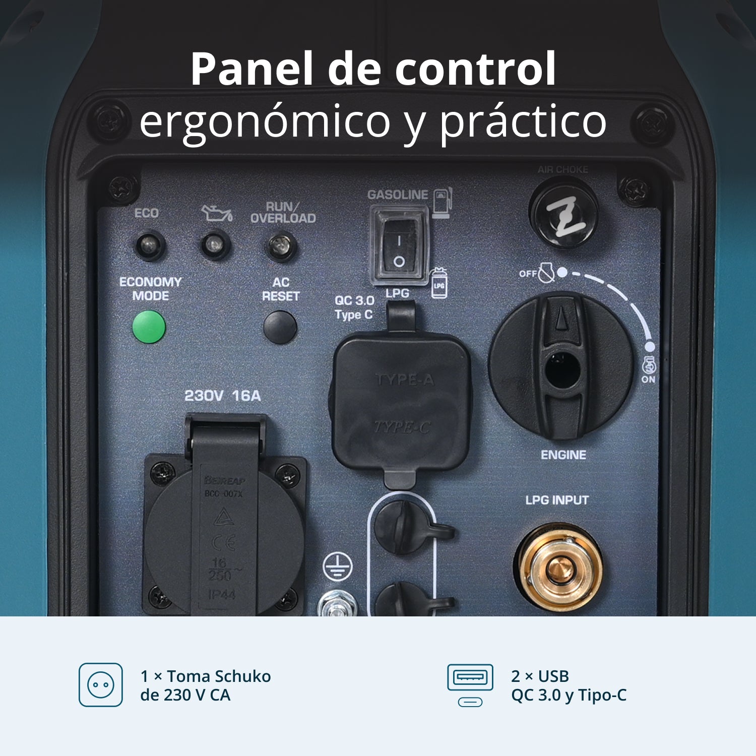 Generador Inverter (gasolina/gas) KS 1900iG S 