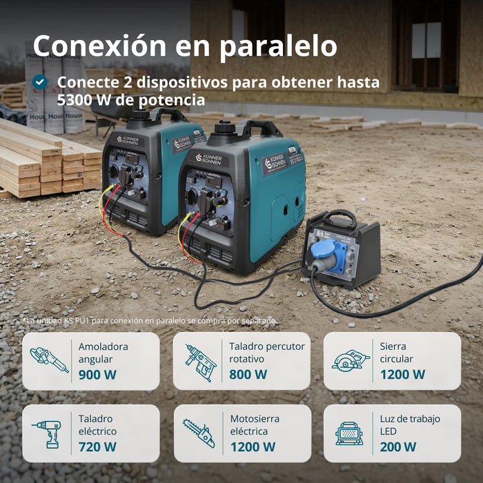 Generador inverter híbrido de gas/gasolina KS 3100iG S