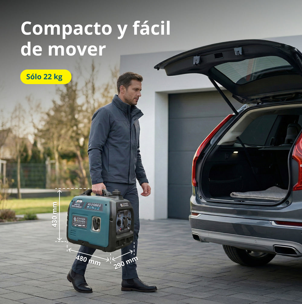 Generador inverter híbrido de gas/gasolina KS 3100iG S