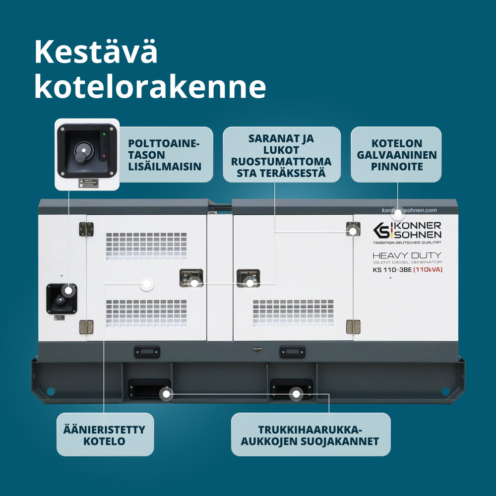 Třífázová dieselová elektrárna KS 110-3BE