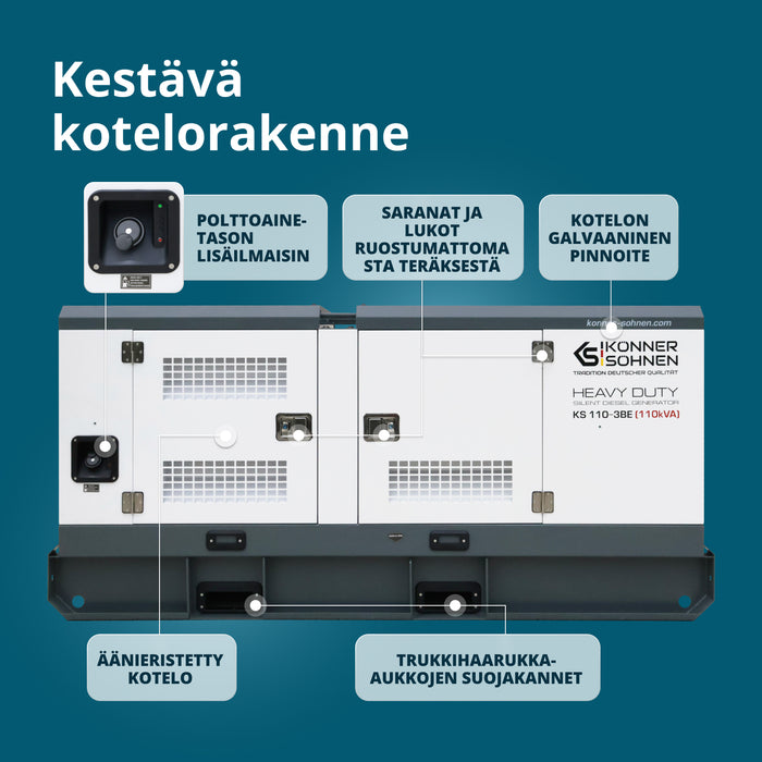 Třífázová dieselová elektrárna KS 110-3BE