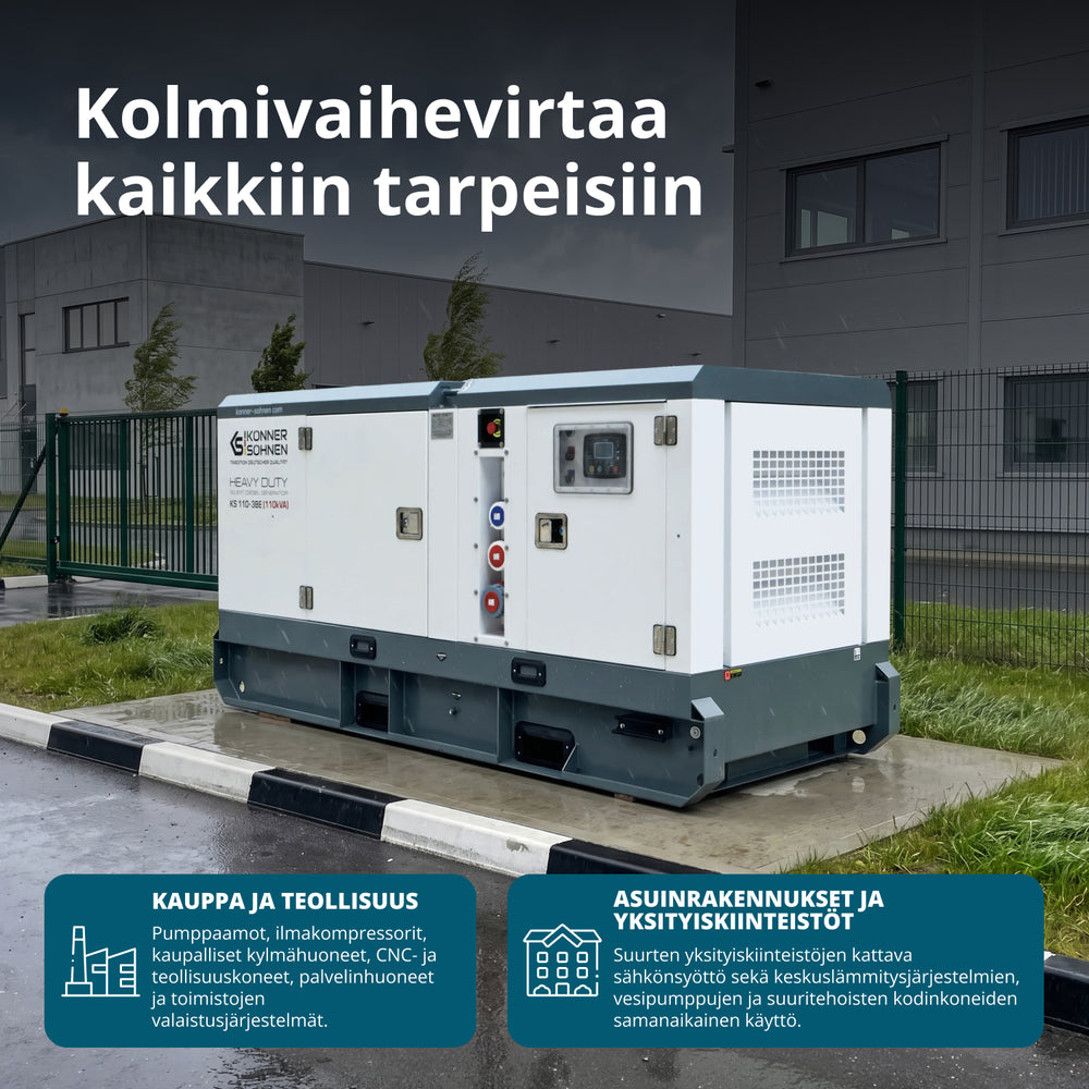 Třífázová dieselová elektrárna KS 110-3BE