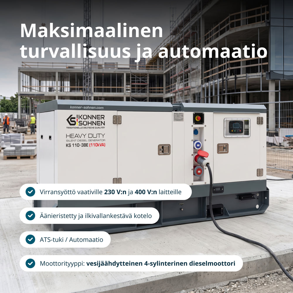 Třífázová dieselová elektrárna KS 110-3BE