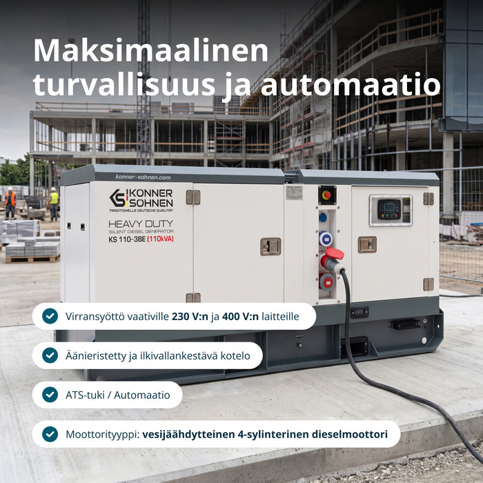 Třífázová dieselová elektrárna KS 110-3BE