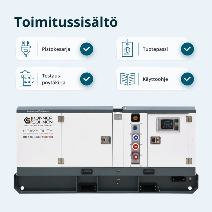Třífázová dieselová elektrárna KS 110-3BE
