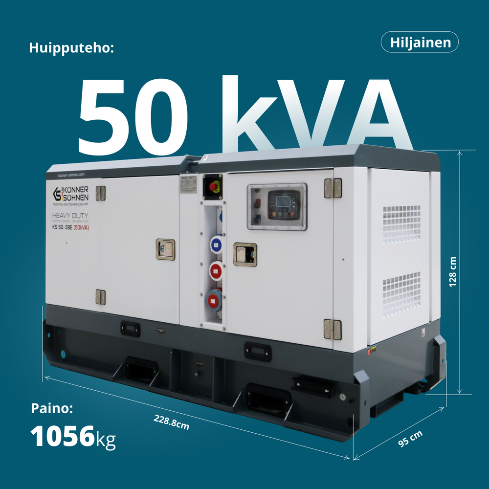 Estação de Energia Diesel Trifásica KS 50-3BE