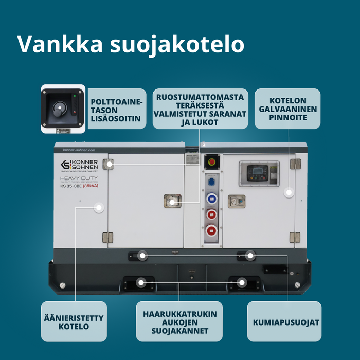 Kolmivaiheinen dieselvoimala KS 35-3BE