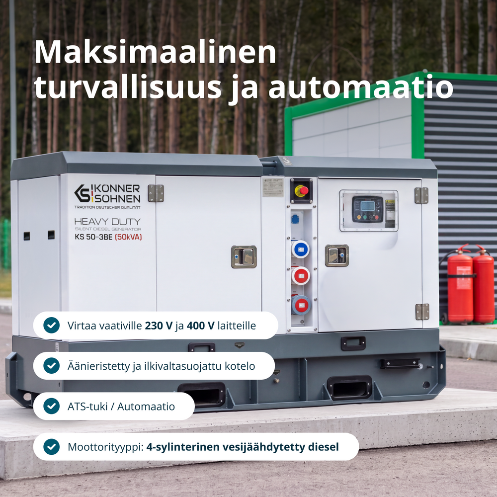 Estação de Energia Diesel Trifásica KS 50-3BE