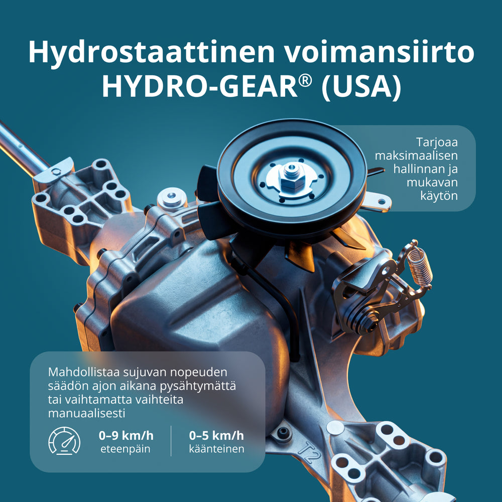 Bensindriven Traktor Gräsklippare KS 98TMG-H