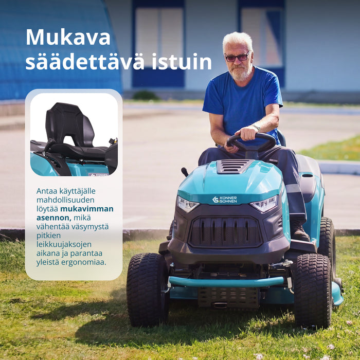 Bensindriven Traktor Gräsklippare KS 98TMG-H