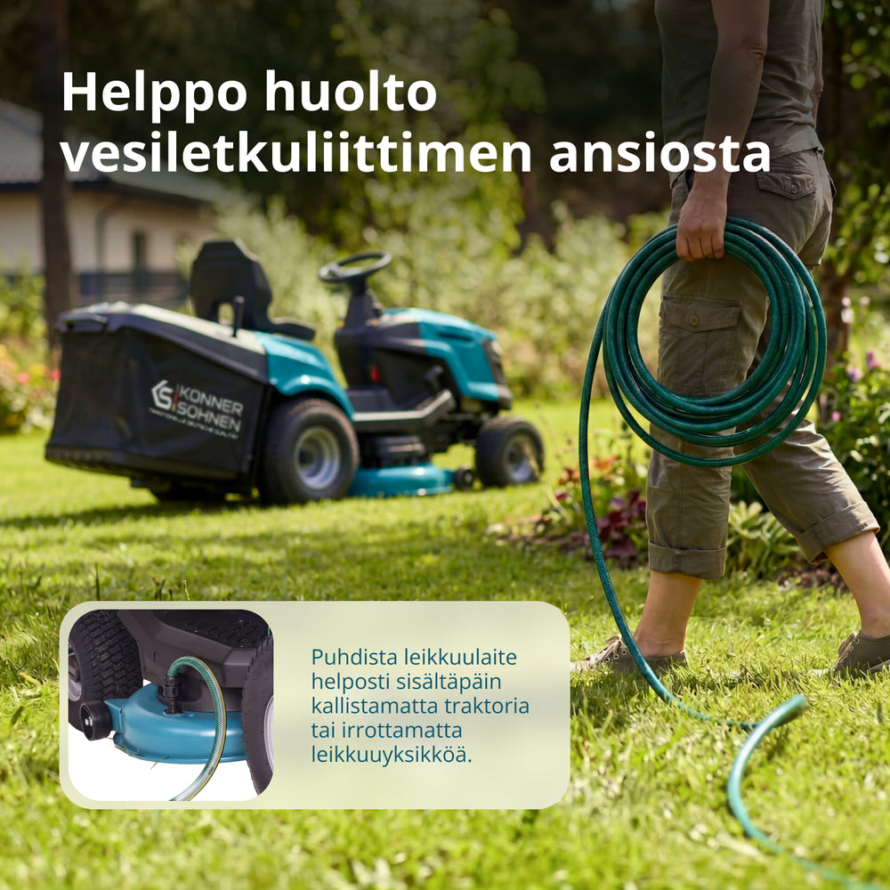 Bensindriven Traktor Gräsklippare KS 98TMG-H