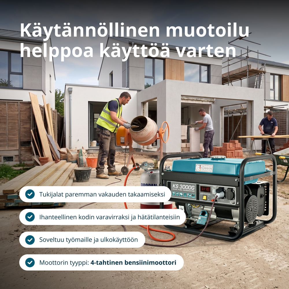 LPG/Benzinski generator „Könner & Söhnen“ KS 3000G