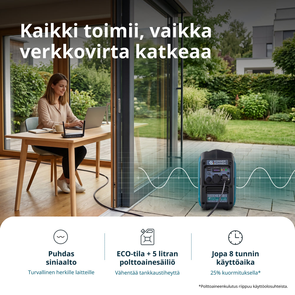 Invertterigeneraattori KS 3000i S