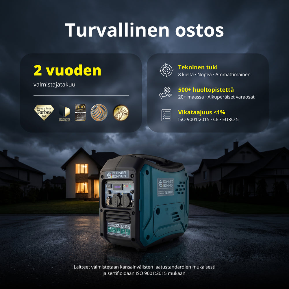 Invertterigeneraattori KS 3000i S