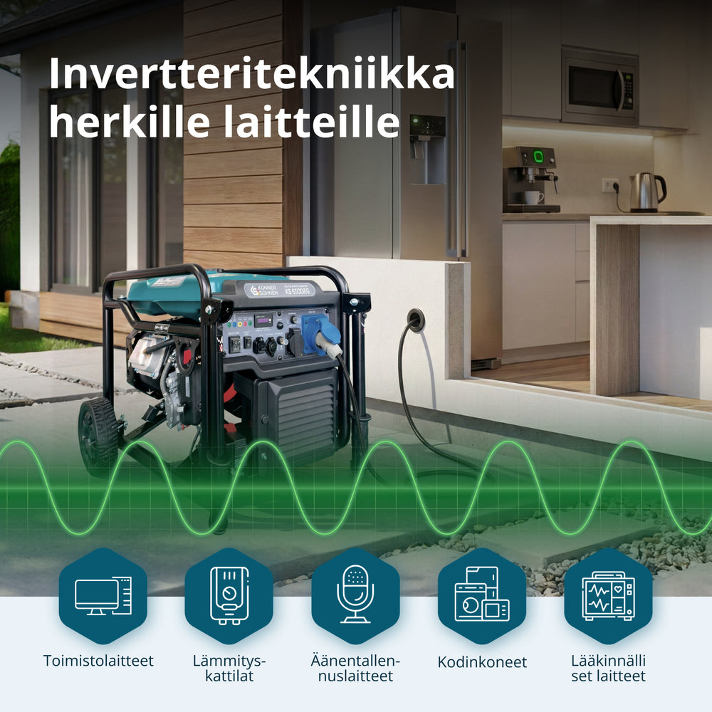 Kettős Üzemanyagú Inverteres Generátor KS 6500iEG