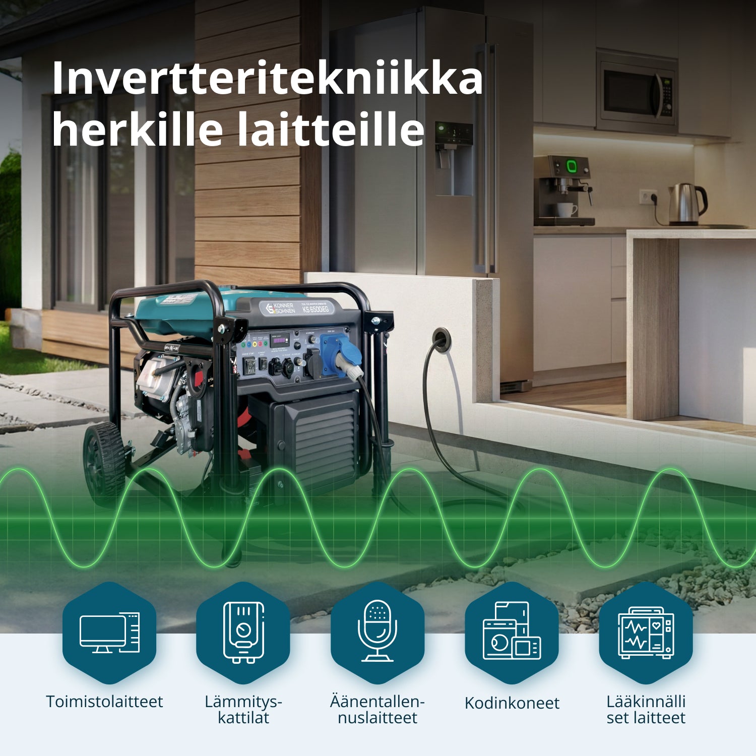 Dvoupalivový invertorový generátor KS 6500iEG