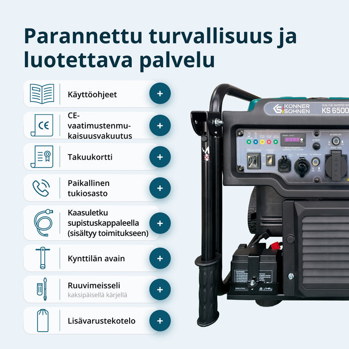 Kettős Üzemanyagú Inverteres Generátor KS 6500iEG