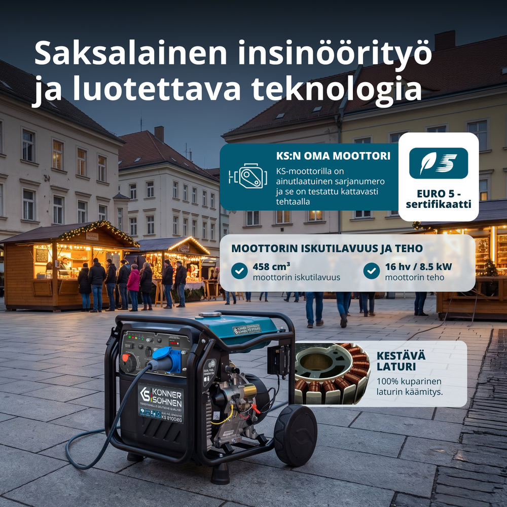 LPG/benzin inverteres generátor KS 8100iEG