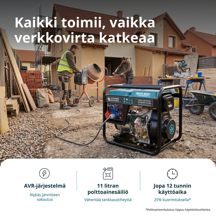 Γεννήτρια ντίζελ «Könner & Söhnen» KS 9100HDE-1/3 ATSR (EURO V)