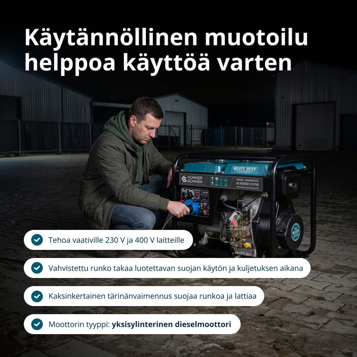 Γεννήτρια ντίζελ «Könner & Söhnen» KS 9100HDE-1/3 ATSR (EURO V)
