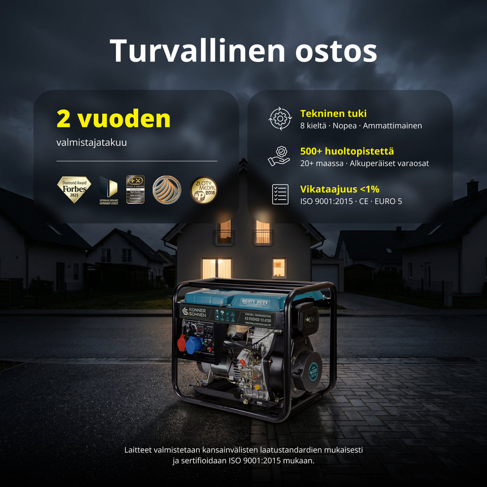 Γεννήτρια ντίζελ «Könner & Söhnen» KS 9100HDE-1/3 ATSR (EURO V)