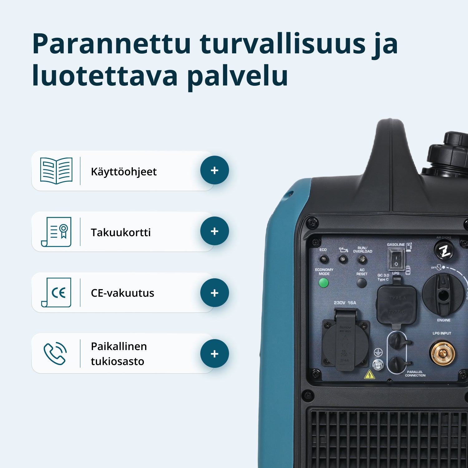 Invertergenerator (LPG/benzin) KS 1900iG S