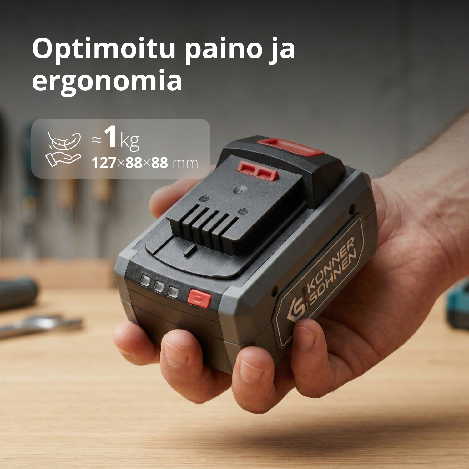 20V litiumakku KS 20V8-2