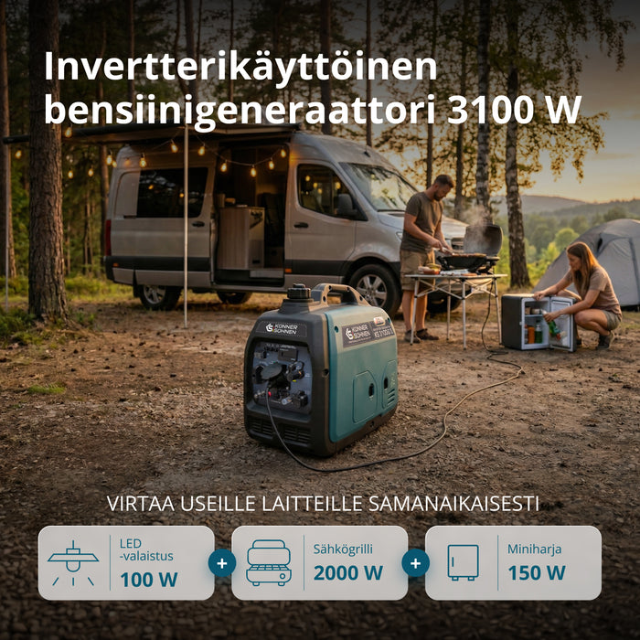 LPG/benzin inverter generator KS 3100iG S
